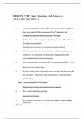 HESI PN EXIT Exam Questions And Answers &ndash; ALREADY GRADED A