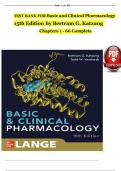 TEST BANK FOR Basic and Clinical Pharmacology 15th Edition by Bertram G&period; Katzung  Chapters 1 - 66 Complete &emsp;