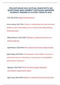 PMI-ACP EXAM 2025&sol; ACTUAL EXAM WITH 200 QUESTIONS AND CORRECT DETAILED ANSWERS ALREADY GRADED A&plus;&sol;LATEST UPDATE-2025