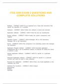 ITSS 3300 EXAM 2 QUESTIONS AND COMPLETE SOLUTIONS