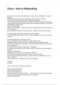 Cisco - Intro to Networking QUESTIONS WITH DETAILED VERIFIED ANSWERS &lpar;100&percnt; CORRECT ANSWERS&rpar; &sol;ALREADY GRADED A&plus;