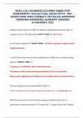 WGU C201 BUSINESS ACUMEN OBJECTIVE ASSESSMENT 2025&sol;ACTUAL EXAM WITH  400&plus; QUESTIONS AND CORRECT DETAILED ANSWERS &lpar;VERIFIED ANSWERS&rpar; &vert;ALREADY GRADED A&plus;&sol;NEWEST-2025