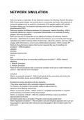 NETWORK SIMULATION  QUESTIONS WITH DETAILED VERIFIED ANSWERS &lpar;100&percnt; CORRECT ANSWERS&rpar; &sol;ALREADY GRADED A&plus;