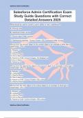Salesforce Admin Certification Exam Study Guide Questions with Correct Detailed Answers 2025