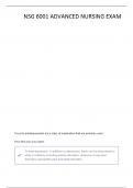 ADVANCED NURSING 6001 QUESTIONS AND ANSWERS 100&percnt; PASS
