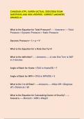 CANADIAN ATPL SARON &lpar;ACTUAL 2025&sol;2026&rpar; EXAM  QUESTIONS AND 100&percnt; VERIFIED CORRECT ANSWERS  GRADED A&plus;
