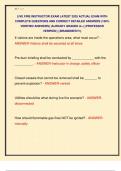 LIVE FIRE INSTRUCTOR EXAM LATEST 2025 ACTUAL EXAM WITH  COMPLETE QUESTIONS AND CORRECT DETAILED ANSWERS &lpar;100&percnt;  VERIFIED ANSWERS&rpar; &vert;ALREADY GRADED A&plus;&vert; &vert;&vert;PROFESSOR  VERIFIED&vert;&vert; &vert;&vert;BRANDNEW&excl;&excl;&excl;&vert;&vert; 