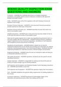BOEING QUALITY INSPECTION EXAM QUESTIONS AND ANSWERS