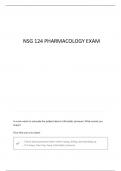 NSG 124 PHARMACOLOGY EXAM 3 QUESTIONS AND VERIFIED ANSWERS&vert; 100&percnt; CORRECT