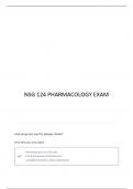 NSG 124 PHARM EXAM 1 QUESTIONS AND VERIFIED ANSWERS&vert; 100&percnt; CORRECT&vert; GRADED A