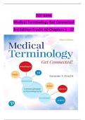 Test Bank For Medical Terminology Get Connected 3rd Edition By Frucht &vert; All Chapters &lpar;1 - 17&rpar; &vert; Updated & Latest Version A&plus;
