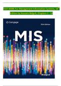 TEST BANK - Management Information Systems&comma; 10th Edition by Hossein Bidgoli&comma; Verified Chapters 1 - 14&vert;Verified Newest Version