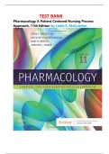 TEST BANK Pharmacology A Patient Centered Nursing Process Approach&comma; 11th Edition by Linda E&period; McCuistion&period;