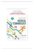 Test Bank For Quick & Easy Medical Terminology&comma; 10th Edition&comma; By Peggy C&period; Leonard All Chapters 1-15