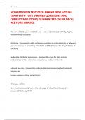 NCOA MISSION TEST 2025&vert; BRAND NEW ACTUAL EXAM WITH 100&percnt; VERIFIED QUESTIONS AND CORRECT SOLUTIONS&vert; GUARANTEED VALUE PACK&vert; ACE YOUR GRADES&period;
