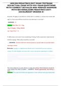 HESI RN PEDIATRICS EXIT EXAM TESTBANK 2025&sol;ACTUAL EXAM WITH 650&plus; EXAM QUESTIONS WITH CORRECT DETAILED AND VERIFIED ANSWERS WITH RATIONALES&sol;RN PEDIATRICS EXIT-2025&sol;ALREADY GRADED A&plus;