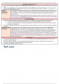 Tort Law SQE1 FLK1 Revision Notes