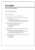 Test Bank for Gynecologic Health Care&colon; With an Introduction to Prenatal and Postpartum Care&comma; 4th Edition &vert; Complete 2025&ndash;2026 Nursing Test Bank with Verified Women&rsquo;s Health&comma; Prenatal&comma; and Postpartum Care Questions and Answers