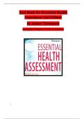 Test Bank for Essential Health Assessment 2nd Edition &lpar;2025&sol;2026&rpar; &ndash; Complete Chapter Questions & Verified Answers for Health Assessment and Physical Examination Success