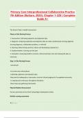 Primary Care Interprofessional Collaborative Practice 7th Edition &lpar;Buttaro&comma; 2025&rpar;&comma; Chapter 1-228 &vert; Complete Guide A&plus;