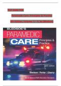 TEST BANK FOR Paramedic Care&colon; Principles & Practice 6th Edition&comma; Volume&period; 1 &ndash; 5&comma; by &lpar;Bledsoe&rpar;