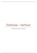 Volledige samenvatting  professioneel handelen verkoop / verhuur 