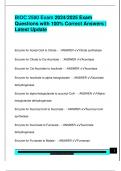 BIOC 2580 EXAM PACKAGE DEAL QUESTIONS AND VERIFIED DETAILED ANSWERS &vert; 100&percnt; GUARANTEED PASS &vert; ALREADY GRADED A&plus;