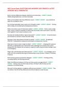 MSF Course Exam QUESTIONS AND ANSWERS 2025 GRADED A LATEST  VERSIONS WELL ERABORATED 