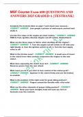 MSF Course Exam 600 QUESTIONS AND  ANSWERS 2025 GRADED A &lbrace;TESTBANK