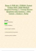 Exam 2 & Exam 3&colon; PNR 201 &sol; PNR201 &lpar;Latest 2025 &sol; 2026 Updates STUDY BUNDLE WITH COMPLETE SOLUTIONS&rpar; Medical-Surgical Nursing I &vert; Questions and Verified Answers &vert; 100&percnt; Correct &vert; Grade A - Fortis