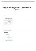 AUI3701 ASSIGNMENT 1 ANSWERS 100&percnt; PASS GUARANTEED DUE 21 MARCH 2025