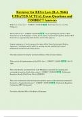 Reviewer for RESA Law &lpar;R&period;A&period; 9646&rpar;  UPDATED ACTUAL Exam Questions and  CORRECT Answers 