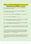 RESA LAW 9646 UPDATED ACTUAL Exam  Questions and CORRECT Answers 
