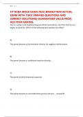 FIT BCBA MOCK EXAM 2025&vert; BRAND NEW ACTUAL EXAM WITH 100&percnt; VERIFIED QUESTIONS AND CORRECT SOLUTIONS&vert; GUARANTEED VALUE PACK&vert; ACE YOUR GRADES&period;