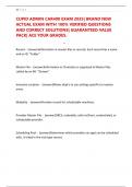 CUPID ADMIN CAR400 EXAM 2025&vert; BRAND NEW ACTUAL EXAM WITH 100&percnt; VERIFIED QUESTIONS AND CORRECT SOLUTIONS&vert; GUARANTEED VALUE PACK&vert; ACE YOUR GRADES&period;