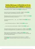 NURS 6700 Exam 2 UPDATED ACTUAL   Exam Questions and CORRECT Answers 