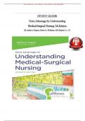 Davis Advantage for Understanding Medical-Surgical Nursing 7th Edition STUDY GUIDE By Williams & Hopper All 57 Chapters Covered&comma; Verified Latest Edition
