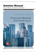 Solution Manual &lowbar; Financial Markets and Institutions 8th Edition by Anthony Saunders &lpar;Author&rpar;&comma; Marcia Millon Cornett &lpar;Author&rpar;&comma; Otgo Erhemjamts &lpar;Author&rpar;