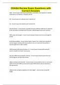 CDASA Review Exam Questions with Correct Answers