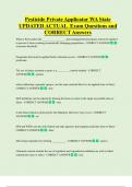 Pesticide Private Applicator WA State  UPDATED ACTUAL  Exam Questions and  CORRECT Answers 