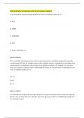 Electrochemistry Test Questions with Correct Answers Graded A&plus;