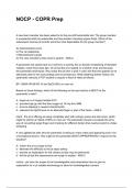 NOCP - COPR Prep QUESTIONS WITH DETAILED VERIFIED ANSWERS &lpar;100&percnt; CORRECT ANSWERS&rpar; &sol;ALREADY GRADED A&plus;