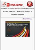 TEST BANK For Essentials of Nursing Leadership & Management 8th Edition 2024&comma; by Sally A&period; Weiss&comma; Verified Chapters 1 - 16&comma; Complete Newest Version
