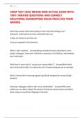 CMSP TEST 2025&vert; BRAND NEW ACTUAL EXAM WITH 100&percnt; VERIFIED QUESTIONS AND CORRECT SOLUTIONS&vert; GUARANTEED VALUE PACK&vert; ACE YOUR GRADES&period;