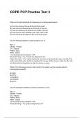COPR PCP Practise Test 3 QUESTIONS WITH DETAILED VERIFIED ANSWERS &lpar;100&percnt; CORRECT ANSWERS&rpar; &sol;ALREADY GRADED A&plus;