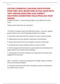CLIFTON STRENGTHS COACHING CERTIFICATION EXAM PREP 2025&vert; BRAND NEW ACTUAL EXAM WITH 100&percnt; VERIFIED QUESTIONS AND CORRECT SOLUTIONS&vert; GUARANTEED VALUE PACK&vert; ACE YOUR GRADES&period;