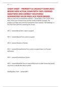 CHEAT SHEET - PROPERTY & CASUALTY EXAM 2025&vert; BRAND NEW ACTUAL EXAM WITH 100&percnt; VERIFIED QUESTIONS AND CORRECT SOLUTIONS&vert; GUARANTEED VALUE PACK&vert; ACE YOUR GRADES&period;