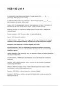 HCB 102 Unit 4 NEWEST 2026&sol;2027 ACTUAL EXAM COMPLETE QUESTIONS AND CORRECT DETAILED ANSWERS &lpar;VERIFIED ANSWERS&rpar; &vert;ALREADY GRADED A&plus;&vert;&vert;BRAND NEW&excl;&excl;