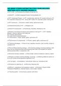 ACE GROUP FITNESS INSTRUCTOR STUDY EXAM 2025&sol;2026 QUESTIONS WITH ANSWERS GRADED A&plus;