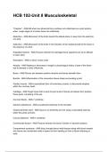 HCB 102-Unit 8 Musculoskeletal QUESTIONS WITH DETAILED VERIFIED ANSWERS &lpar;100&percnt; CORRECT ANSWERS&rpar; &sol;ALREADY GRADED A&plus;